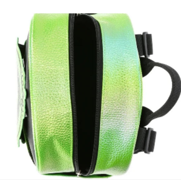Brand New No One Mourns The Wicked Women's 10.5" Mini Backpack, Green - Picture 2 of 3